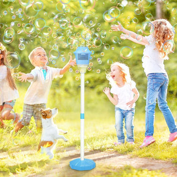 ✨ One-Button Bubble Machine – LED Lights, Day & Night Fun, for Kids & Parties ☃