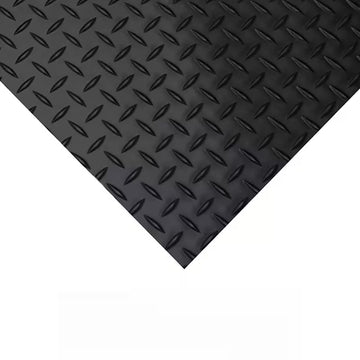 1pc rubber floor mat garage and shop floor mat willow black 100cm*300cm 39.37in*118.11in. Suitable for garages